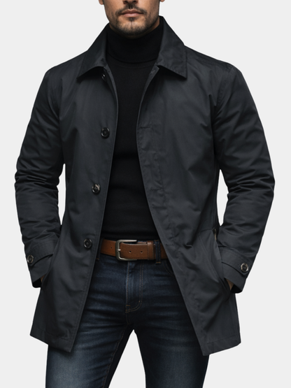 Men's Classic Car Coat Wool - Fashinoza