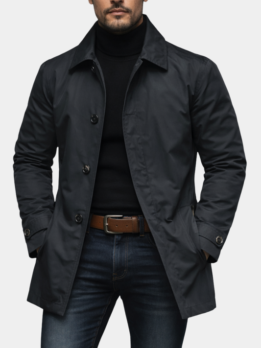 Men's Classic Car Coat Wool - Fashinoza