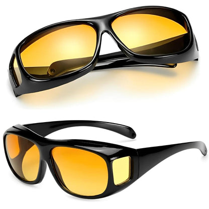 Night Vision Driving Glasses Yellow Lens - Fashinoza