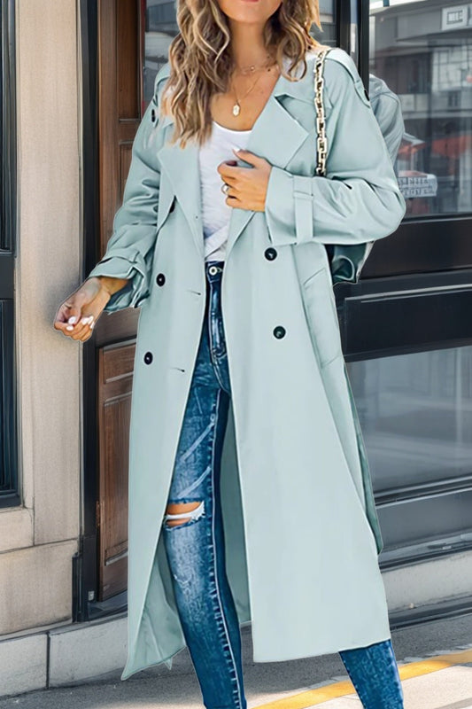 Nina Women's Double Breasted Trench Coat - Vonnera