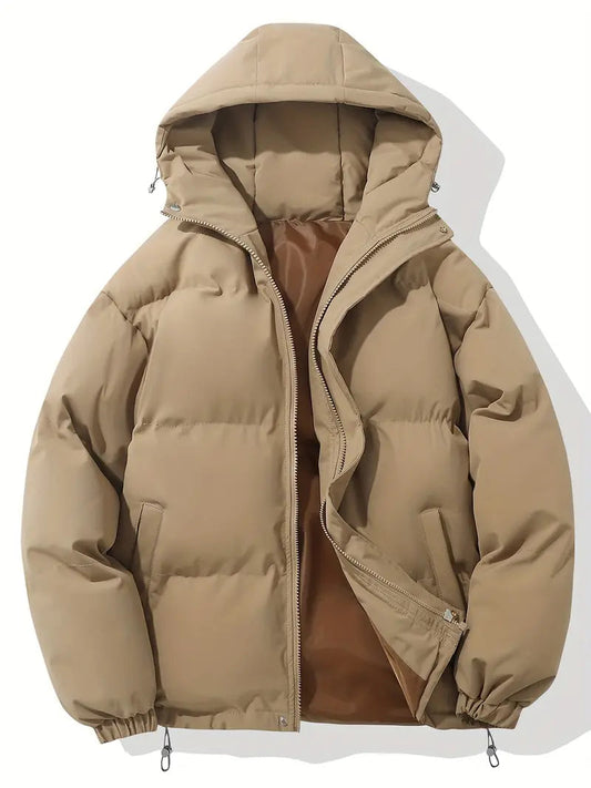 Women's Hooded Puffer Jacket - Fashinoza