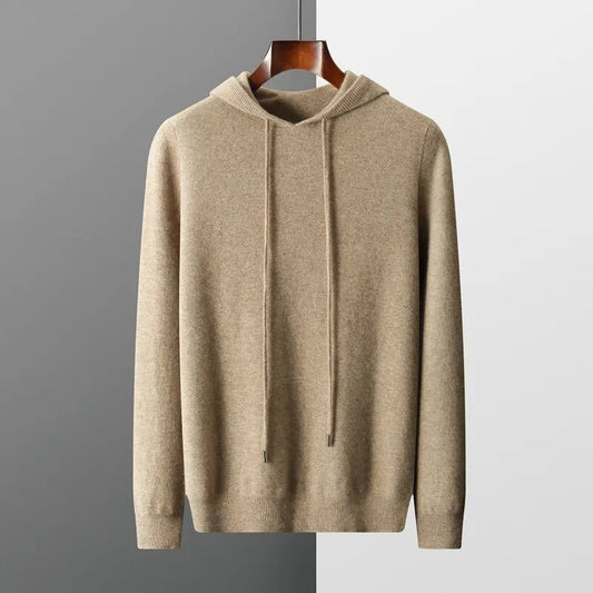 Men's Long Sleeve Hooded Sweater - Fashinoza