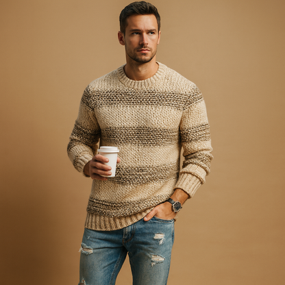 Men's Norwegian Knit Sweater - 
Fashinoza