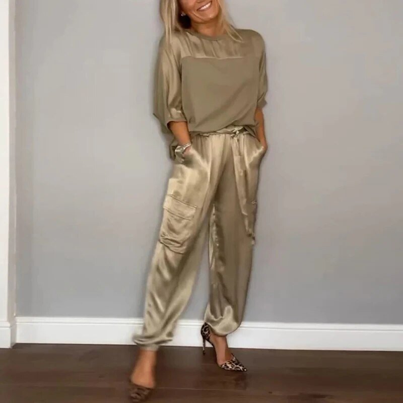 Women's Relaxed Fit Clothing Set - Fashinoza