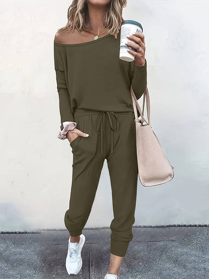 Women's Long Sleeve Tapered Two Piece Set