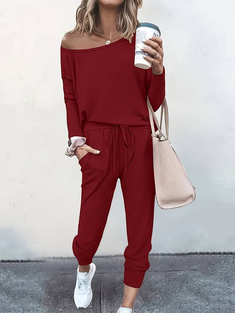 Women's Long Sleeve Tapered Two Piece Set
