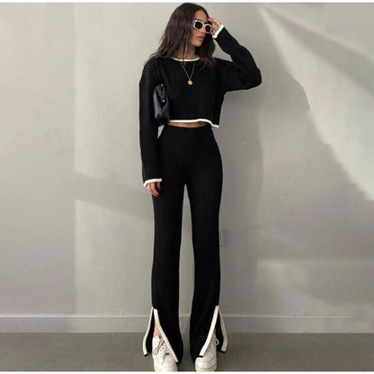 Women's Knitted Two Piece Set Comfortable