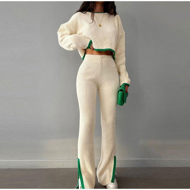 Women's Knitted Two Piece Set Comfortable - Fashinoza