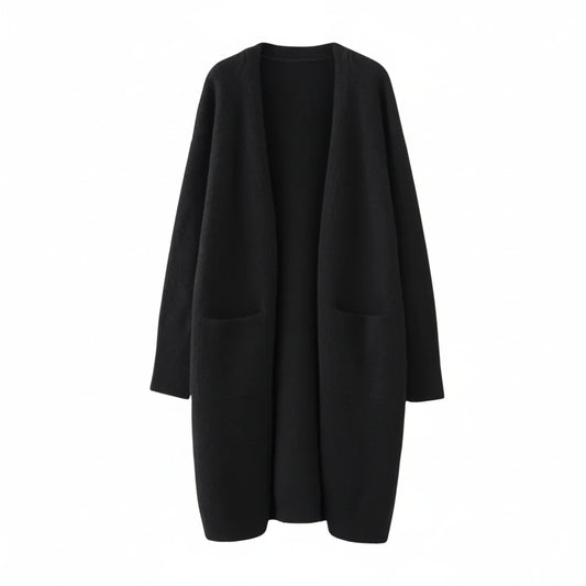 Women's Open Front Long Cardigan Sweater - Fashinoza