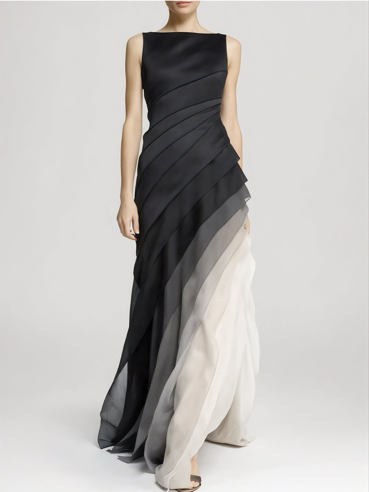 Women's Layered Maxi Dress Ombre - Fashinoza