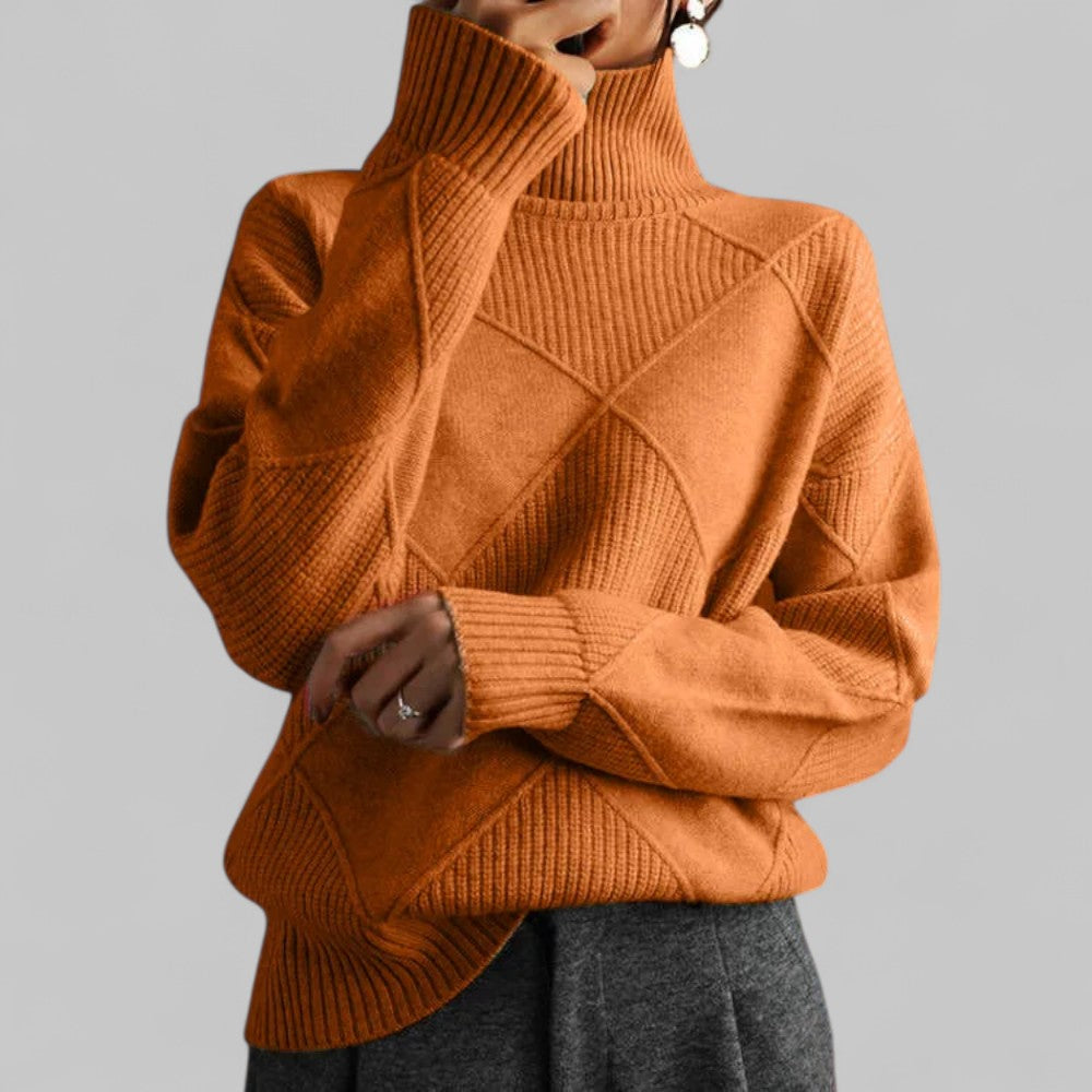 Audrey | Women’s Winter Turtleneck Long Sleeve Sweater