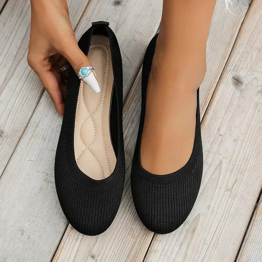 Amber | Women’s Spring Round Toe Ballet Flats