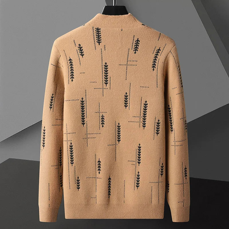 Image of Oscar | Men's Long Sleeve Open Front Cardigan