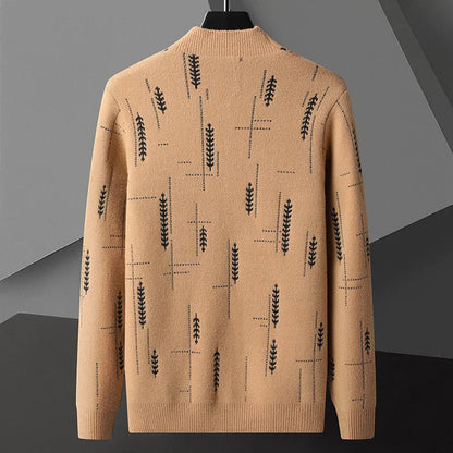 Image of Oscar | Men's Long Sleeve Open Front Cardigan