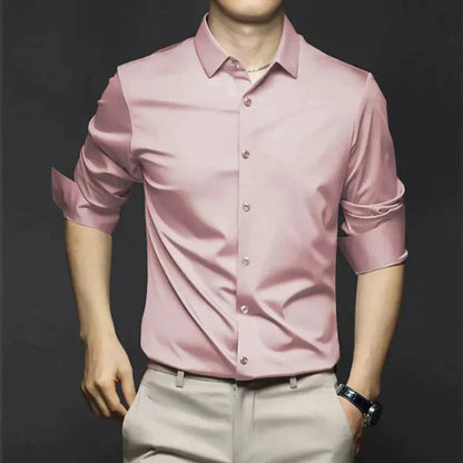 Men's Dress Shirt Wrinkle- Cotton
