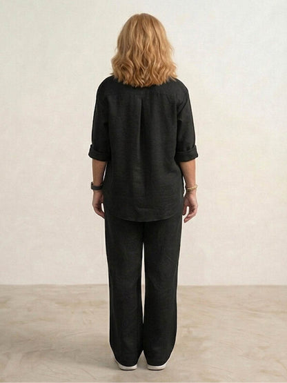 Vivian Women's Casual Shirt And Pants Set