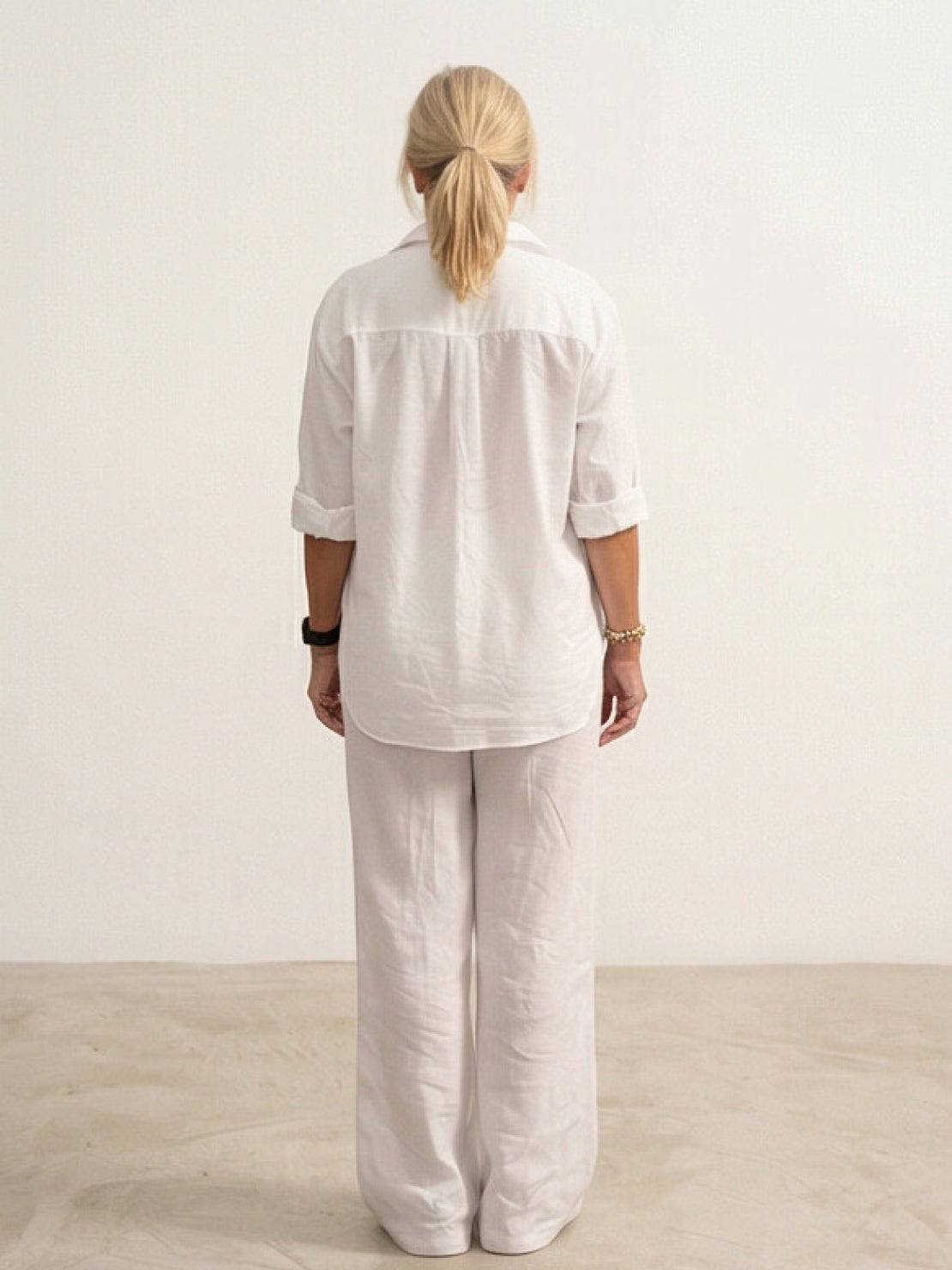 Vivian Women's Casual Shirt And Pants Set
