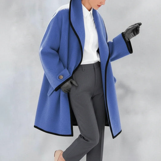 Women's Oversized Collar Jacket - Fashinoza