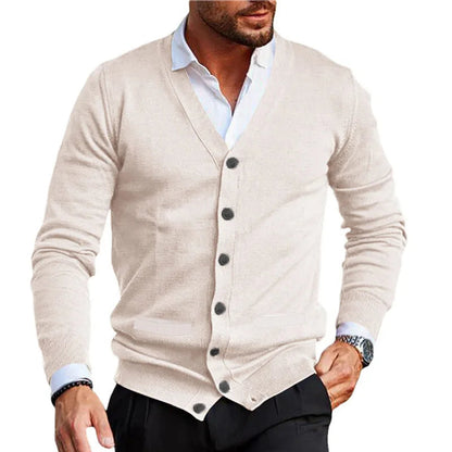 Men's Knit Two Button Blazer - Fashinoza