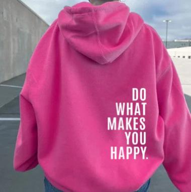 Women's Motivational Hoodie Inspirational Print - Fashinoza