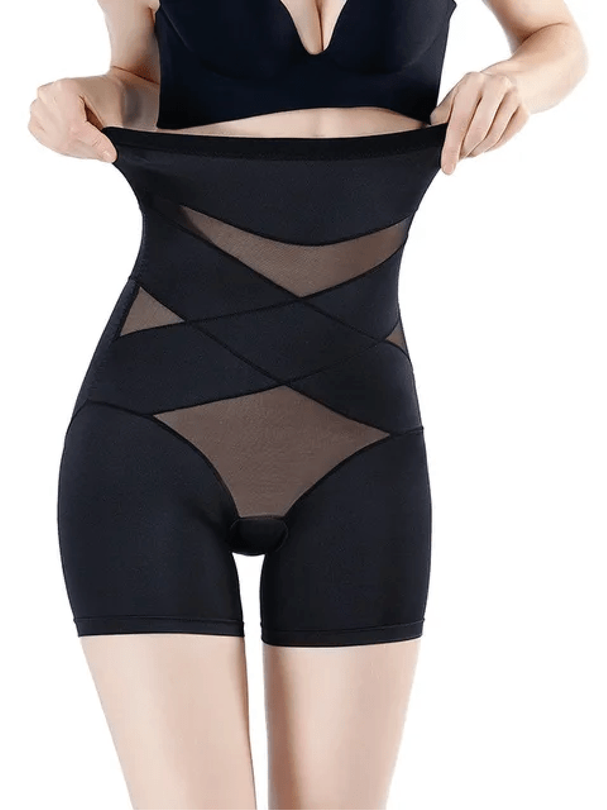 Women's High Waist Shapewear Mesh Compression - Fashinoza