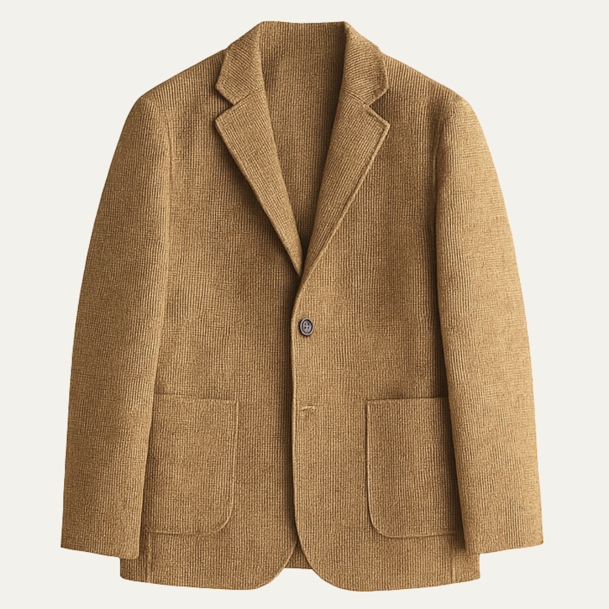 Men's Tweed Blazer Checked Wool Navy - Fashinoza