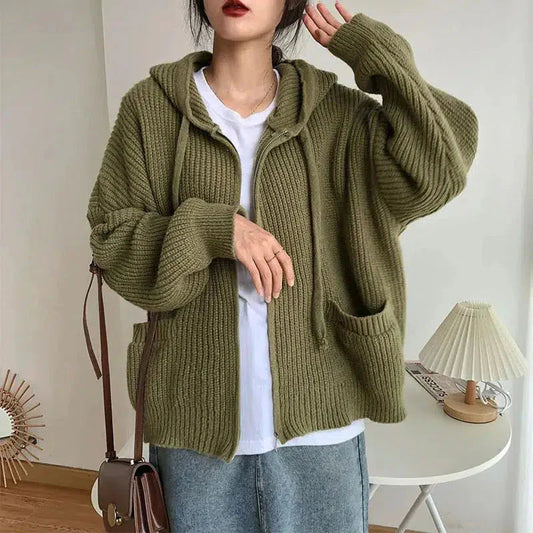 Women's Hooded Zip Cardigan - Vonnera