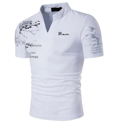 Image of Patrick | Men's V-Neck Polo Shirt