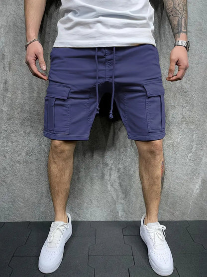 Perry Men's Drawstring Cargo Shorts - Fashinoza
