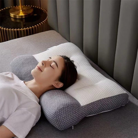 Ergonomic Sleep Pillow Contoured Support - 
Fashinoza