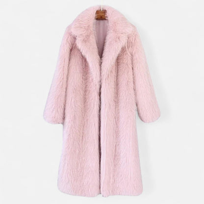 Caroline| Women's Cozy Long Fur Coat for Winter