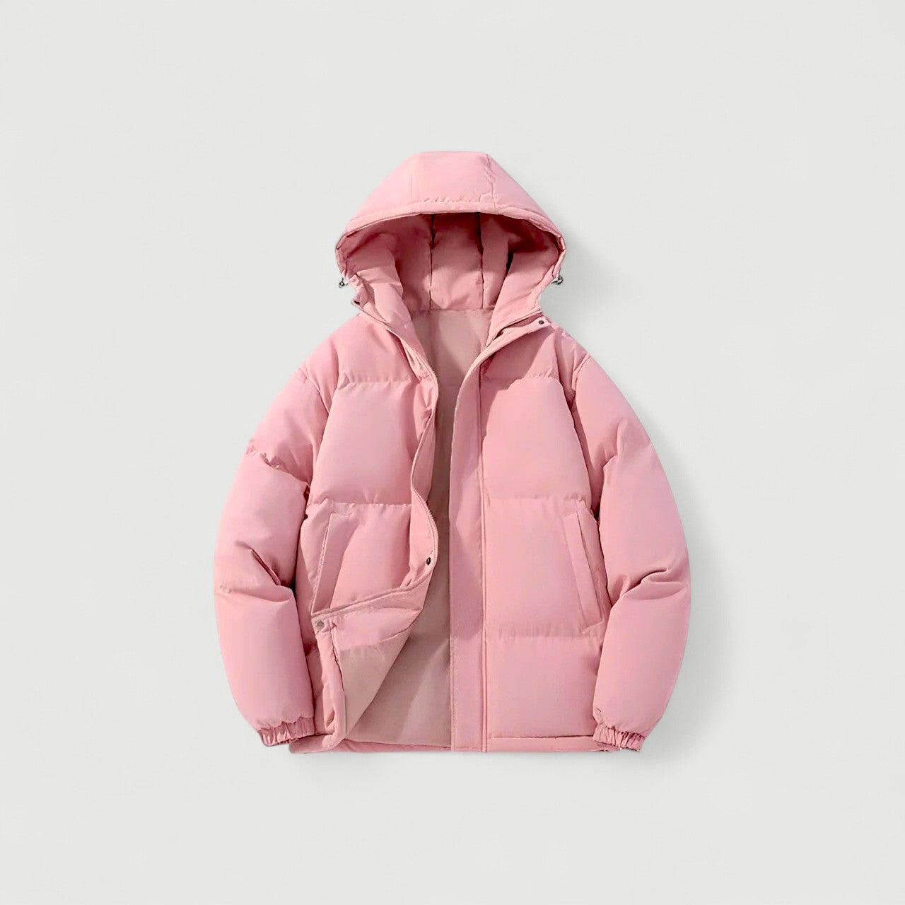Women's Insulated Puffer Parka Jacket Quilted Hooded Water Resistant - Fashinoza