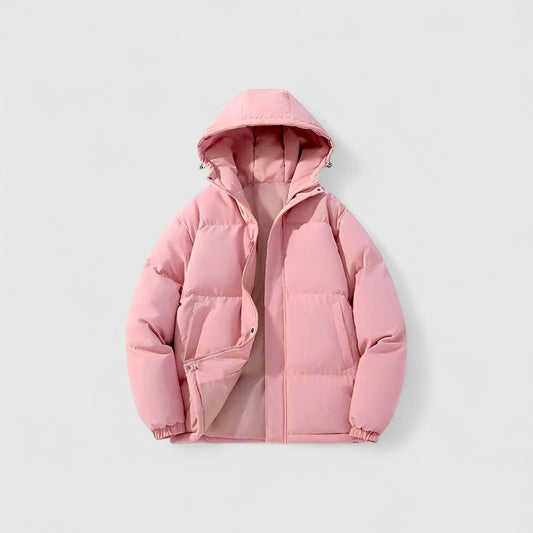 Women's Insulated Puffer Parka Jacket Quilted Hooded Water Resistant - Fashinoza