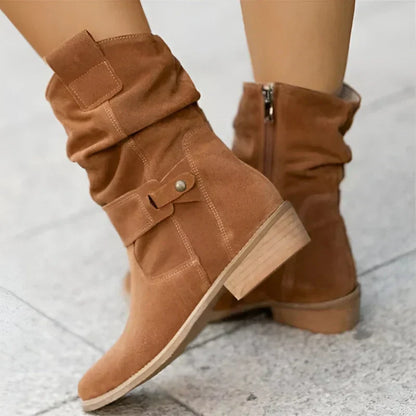Women's Slouchy Ankle Boots Soft Soles