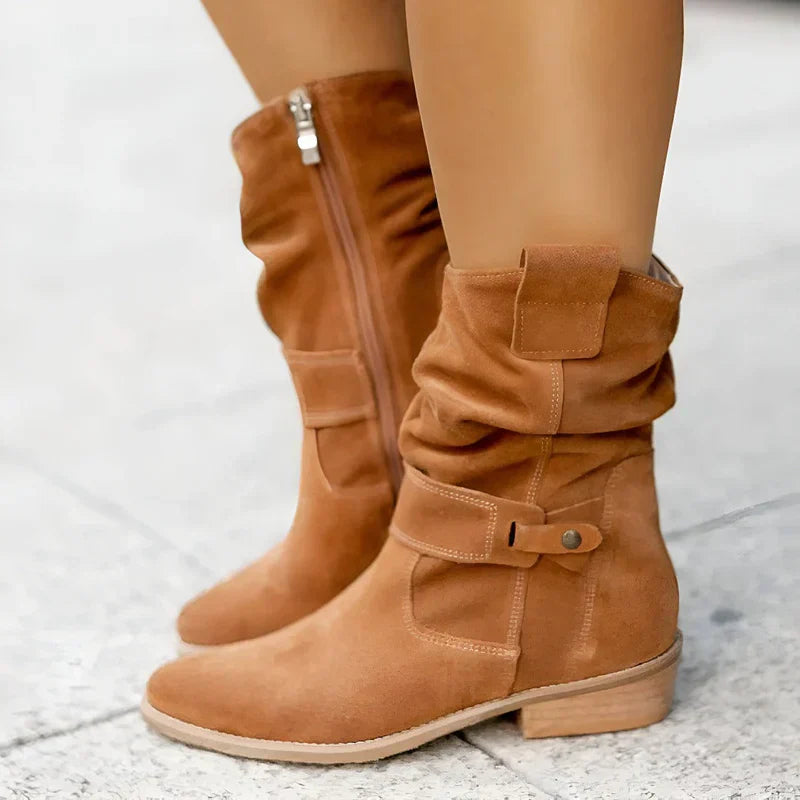 Women's Slouchy Ankle Boots Soft Soles