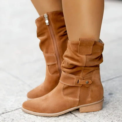 Women's Slouchy Ankle Boots Soft Soles
