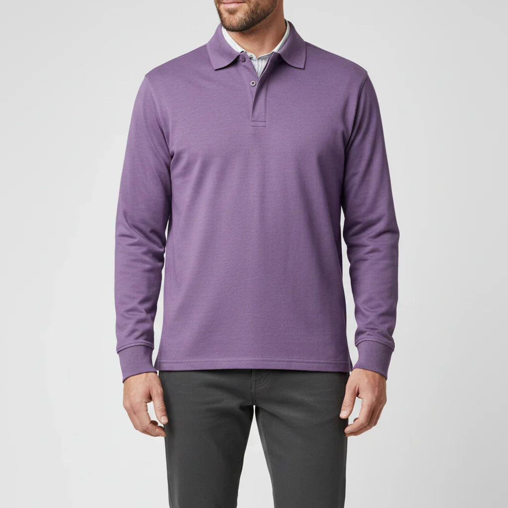 Liam | Men's Spring Long-Sleeve Polo Shirt
