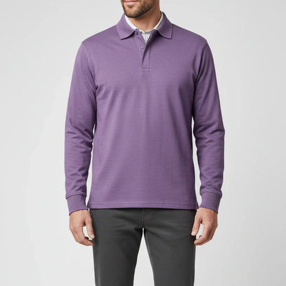 Liam | Men's Spring Long-Sleeve Polo Shirt