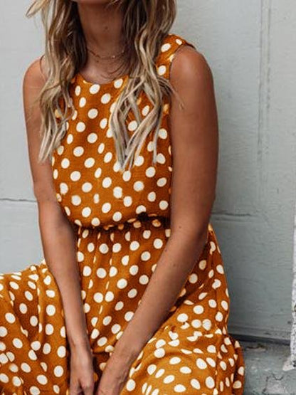 Ruby Polka Dot Dress