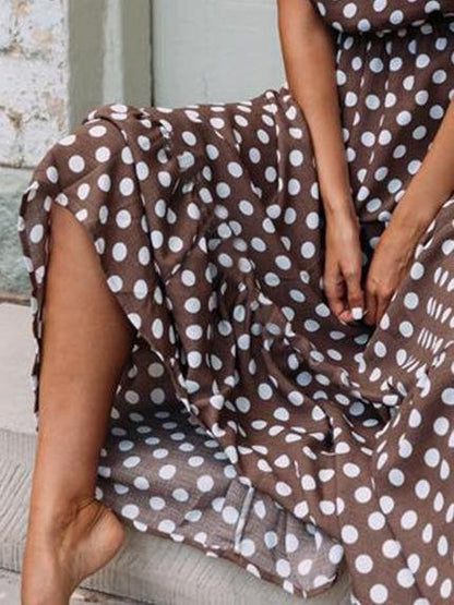 Ruby Polka Dot Dress