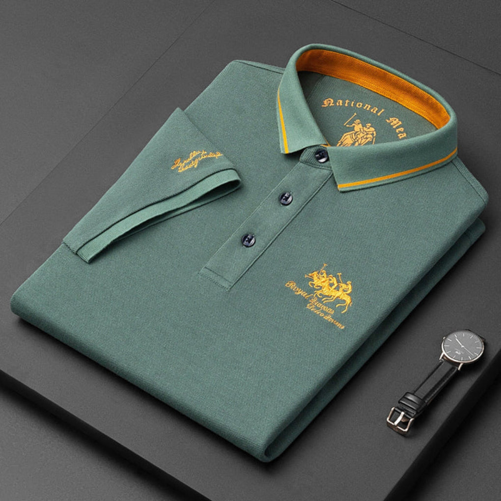 Men's Polo Shirt Casual Cotton