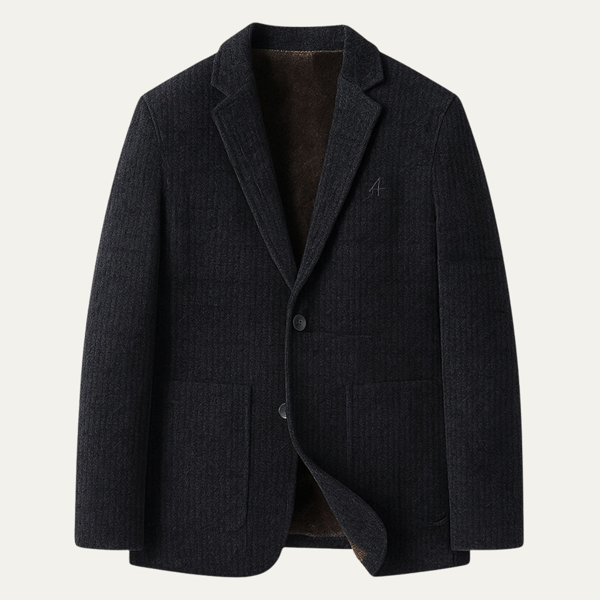 Men's Chenille Blazer Warm Fur Lined - Fashinoza