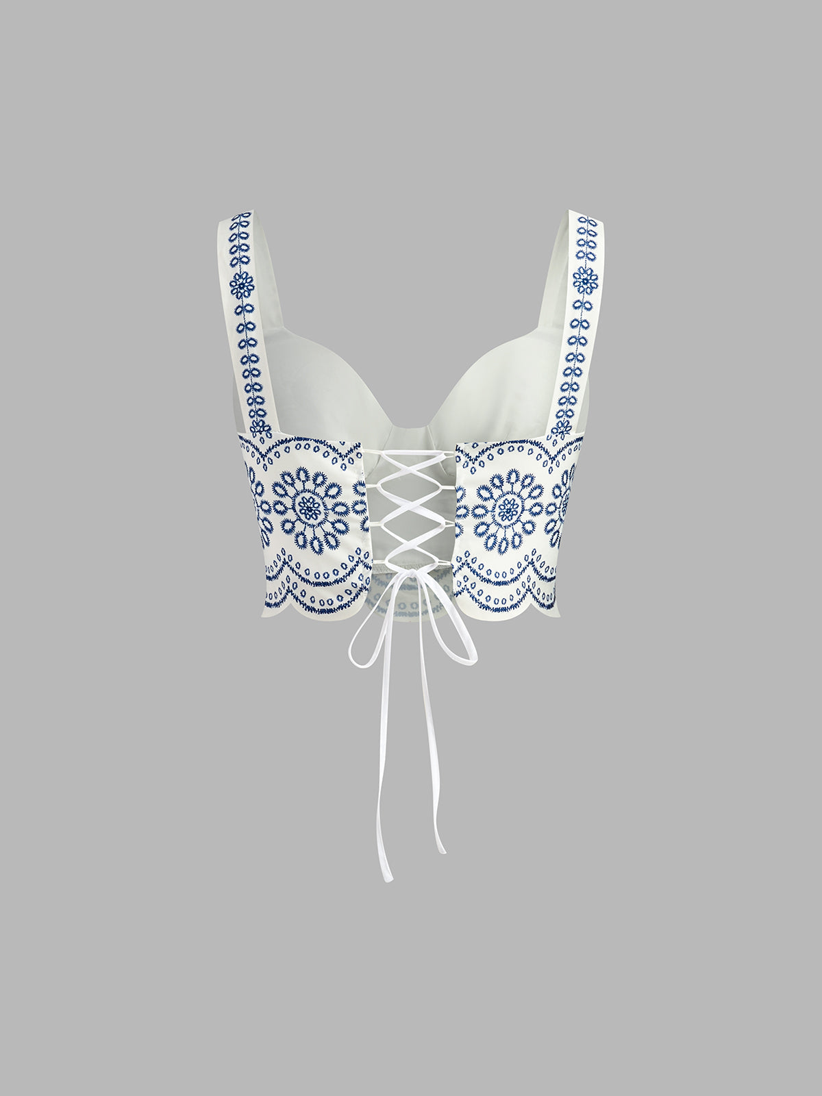 Women's Embroidered Crop And Maxi Skirt Set