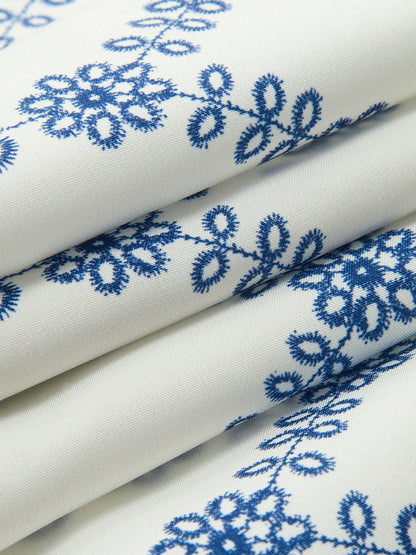 Women's Embroidered Crop And Maxi Skirt Set