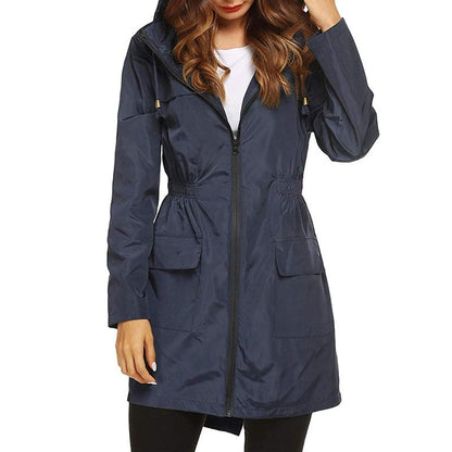 Women's Waterproof Windbreaker Jacket Lightweight Breathable - Fashinoza