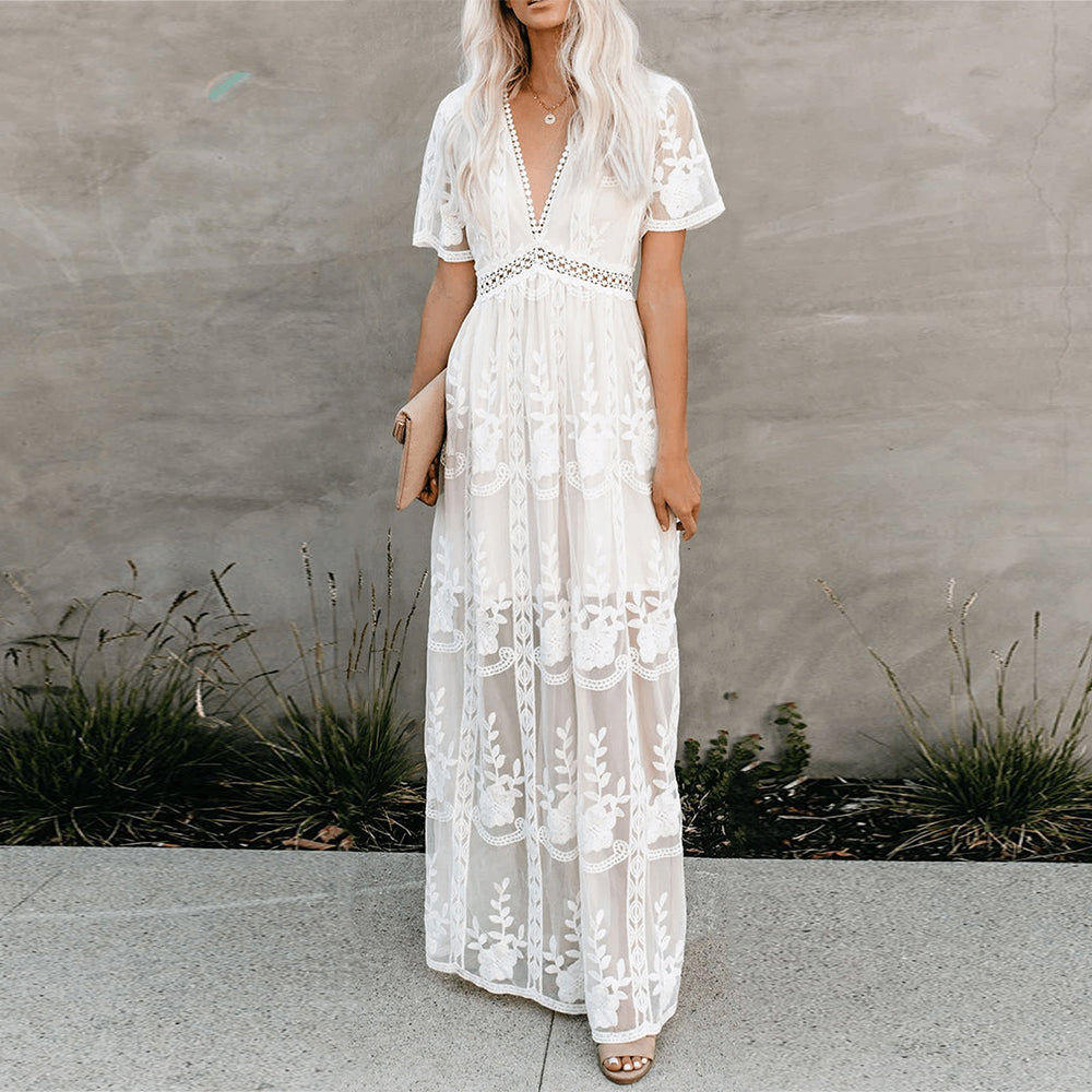 Women's Maxi Dress Comfortable Elegant - 
Fashinoza