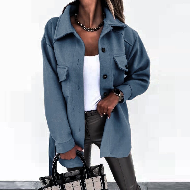Shirt Jacket Cotton Casual Wear