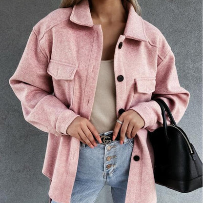 Shirt Jacket Cotton Casual Wear