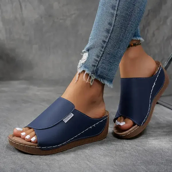 Women's Mesh Leather Sandals Arch Support