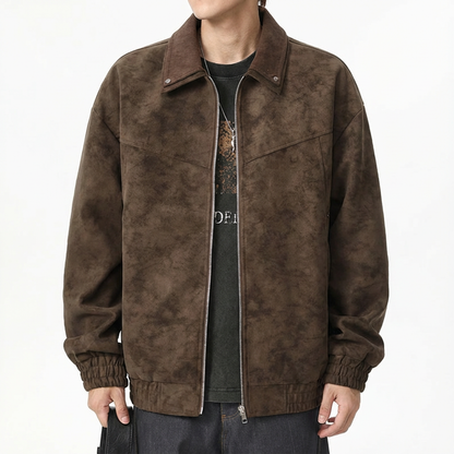Men's Leather Biker Jacket - 
Fashinoza
